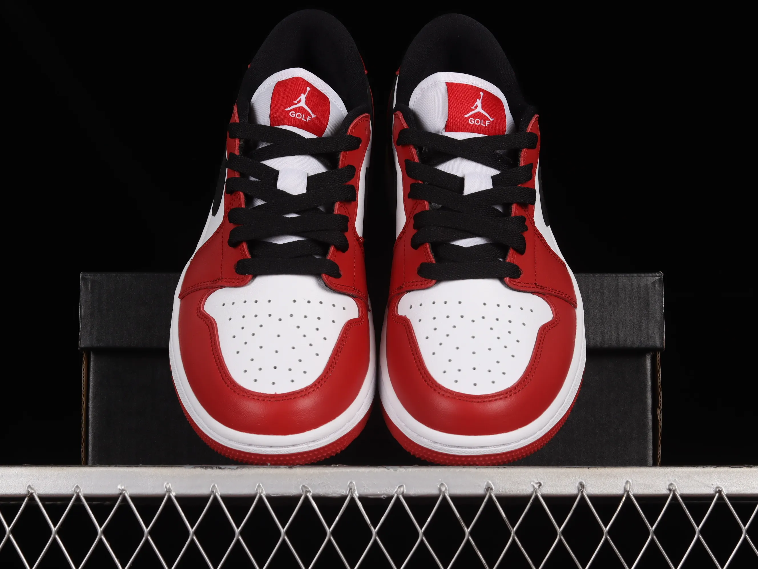 All categories Air Jordan Jordan series basketball shoes Air Jordan 1 Low G version pure original Air Jordan 1 Low Golf "Triple White" AJ1 Joe 1 new golf version Chicago color matching DD9315-600